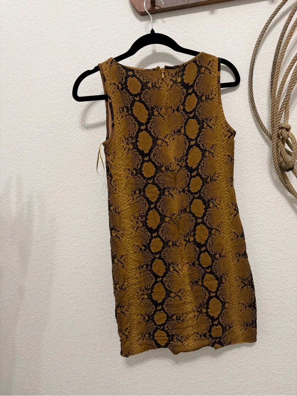 Michael Kors Collection Italian Silk Python Snakeskin Shift Dress | Size 4